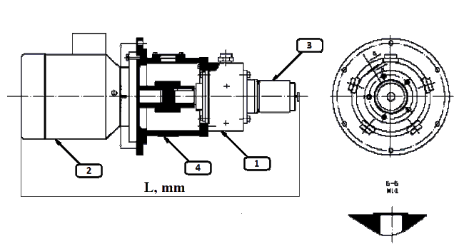 Габаритные размеры и конструкция насосных агрегатов А50НС